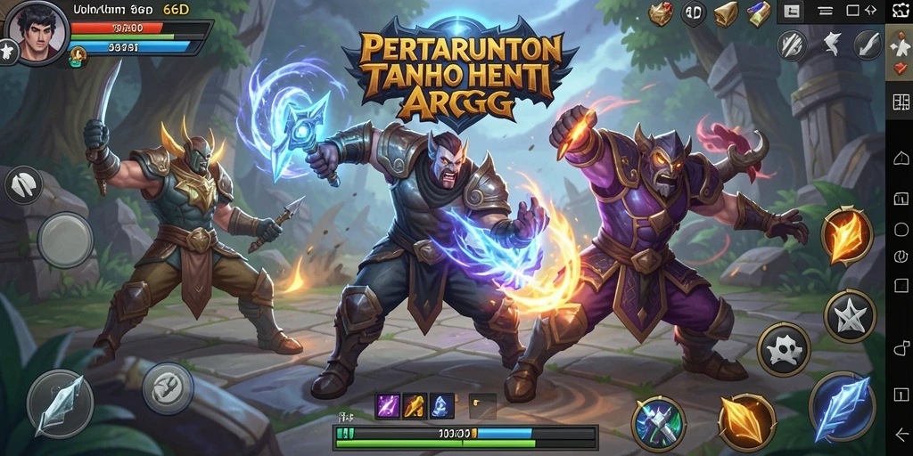 Screenshot gameplay 66D yang memperlihatkan aksi pertarungan seru.