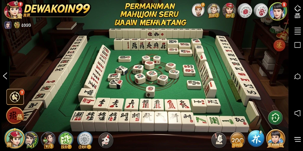 Tampilan gameplay Mahjong yang menarik dan menantang di DEWAKOIN99.