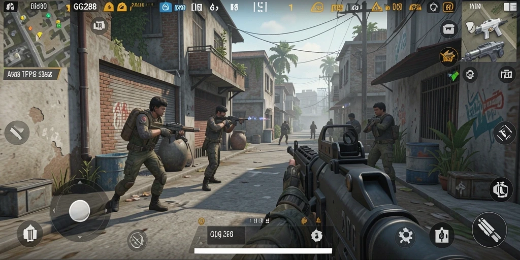 Tampilan gameplay menegangkan dalam GG288 dengan aksi penuh strategi.