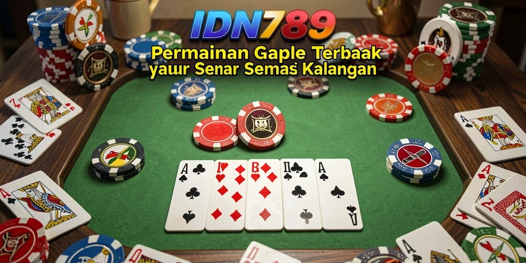 Tampilan gameplay seru dalam permainan Gaple IDN789.