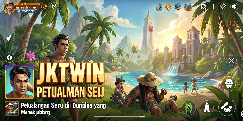 Screenshot gameplay <strong>JKTWIN</strong> yang menampilkan aksi petualangan seru.
