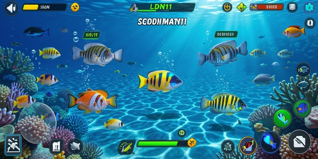 Tampilan luar biasa dari gameplay Tembak Ikan LDN11.