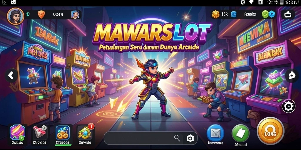 Tampilan gameplay seru dan menantang dalam MAWARSLOT