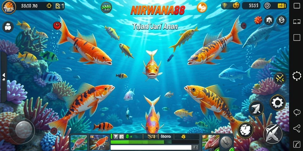Gameplay menarik dalam NIRWANA88 saat menembak ikan.