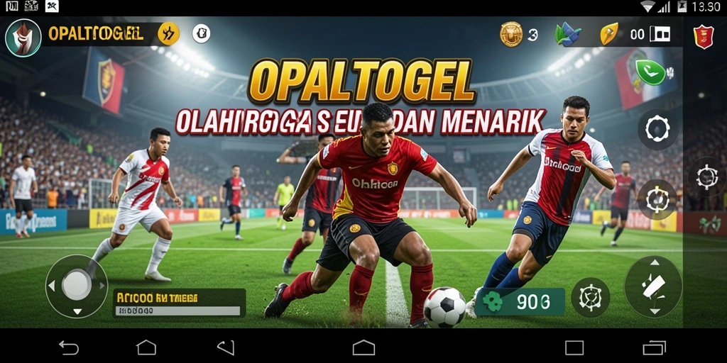 Tampilan gameplay OPALTOGEL yang penuh aksi olahraga.