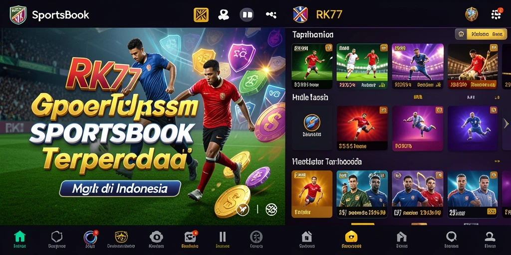 Tampilan menarik dan gameplay aplikasi Sportsbook yang inovatif.
