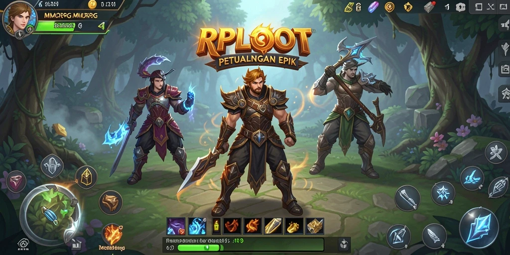 Tampilan gameplay RPLOOT yang imersif dan menakjubkan.