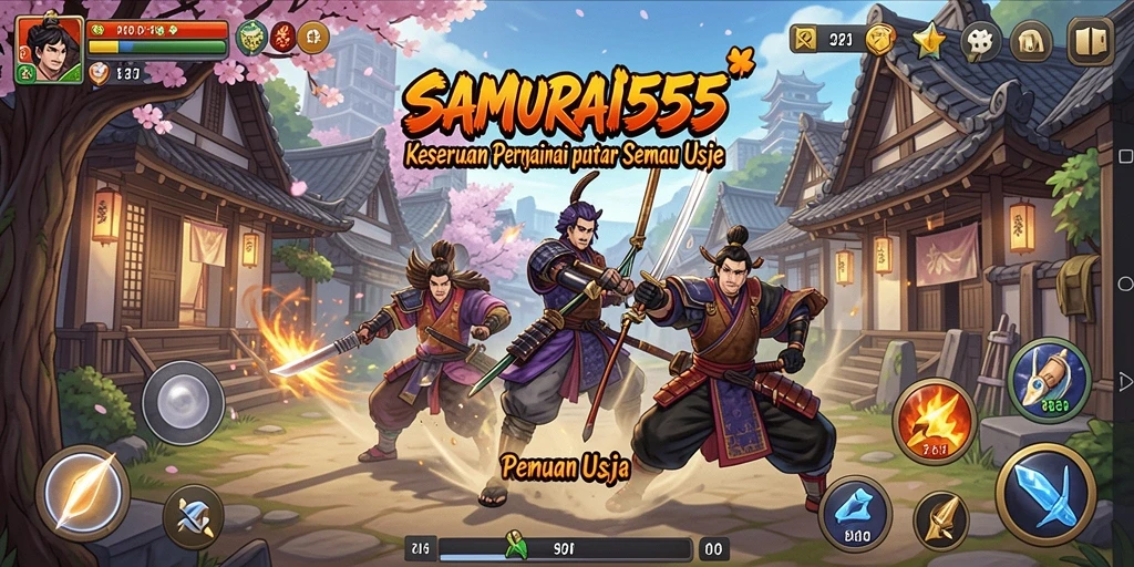 Screenshot SAMURAI555 menampilkan aksi seru gameplay Casual.