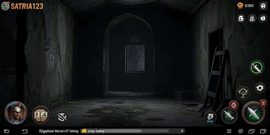 Screenshot menunjukkan gameplay mencekam dari SATRIA123.