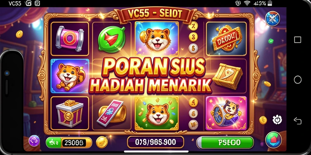 Tampilan gameplay slot VC55 yang menarik dan penuh aksi.