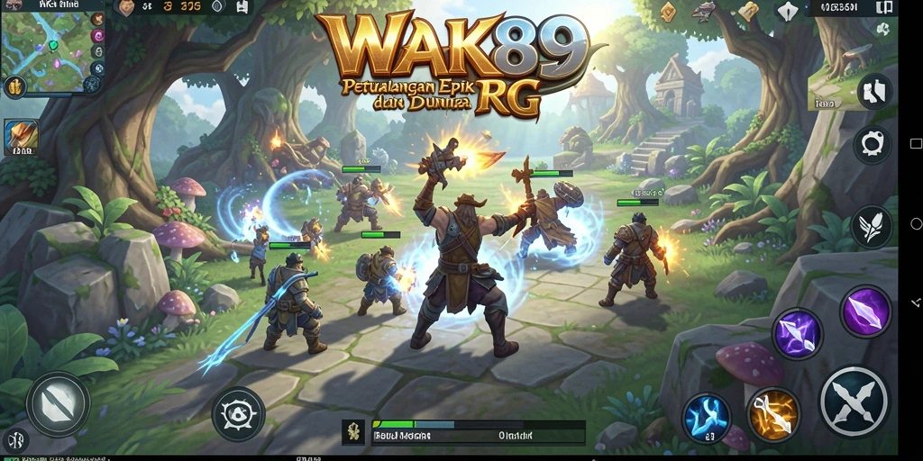 Screenshot WAK89 menampilkan pertarungan seru di dunia RPG yang memukau.