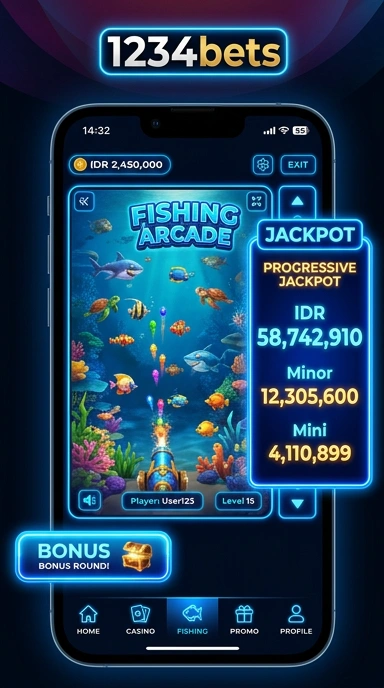 Gambaran tampilan aplikasi 1234bets yang informatif dan mudah dinavigasi.